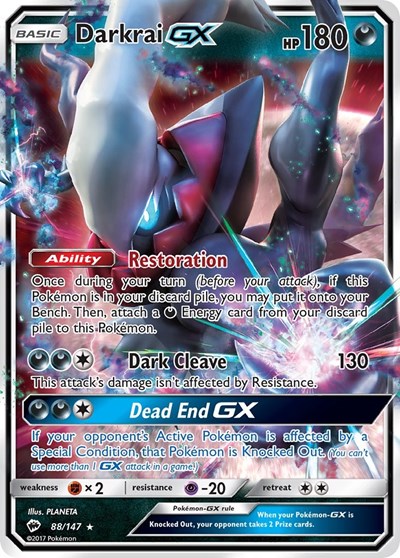 Darkrai GX #88 SM - Burning Shadows