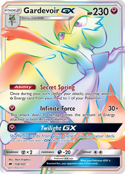 Gardevoir GX #159 SM - Burning Shadows