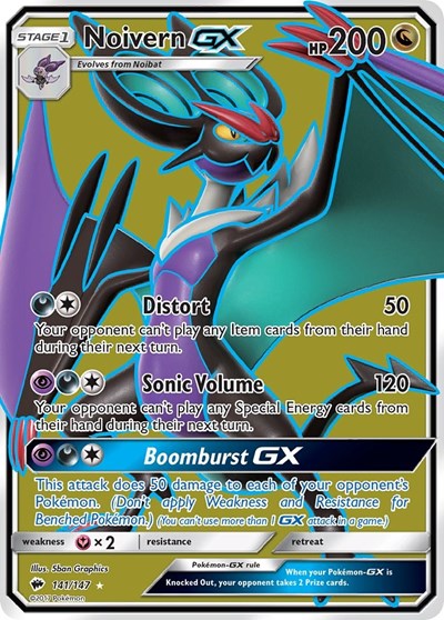 Noivern GX #141 SM - Burning Shadows