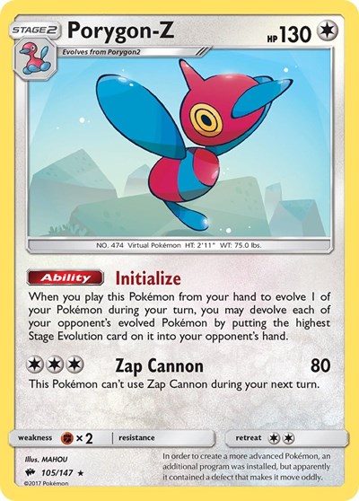 Porygon-Z #105 SM - Burning Shadows