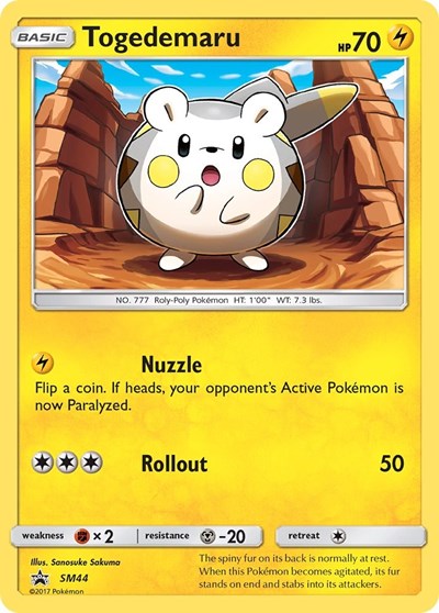 Togedemaru #SM44 SM Promos