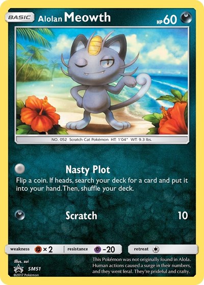 Alolan Meowth SM Promos #SM51