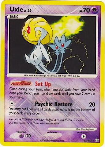 Uxie #43 League & Championship Cards