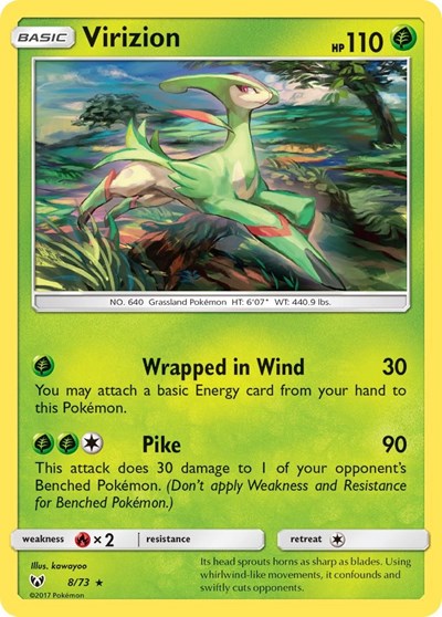 Virizion #8 Shining Legends