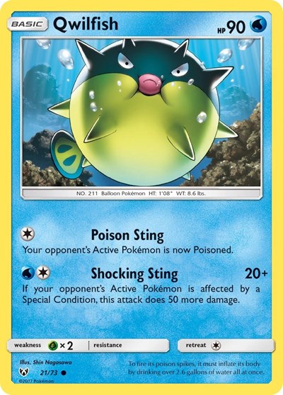 Qwilfish #21 Shining Legends