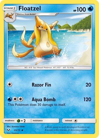 Floatzel #23 Shining Legends