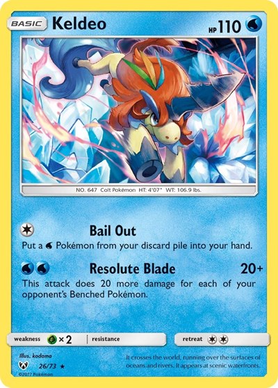 Keldeo #26 Shining Legends