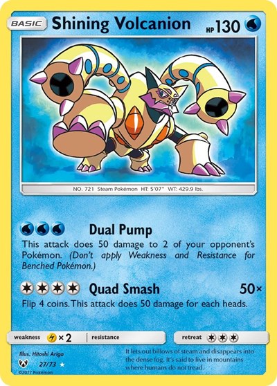 Shining Volcanion #27 Shining Legends