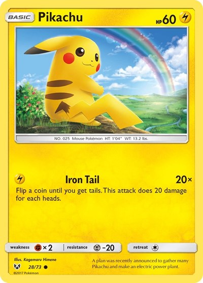 Pikachu #28 Shining Legends