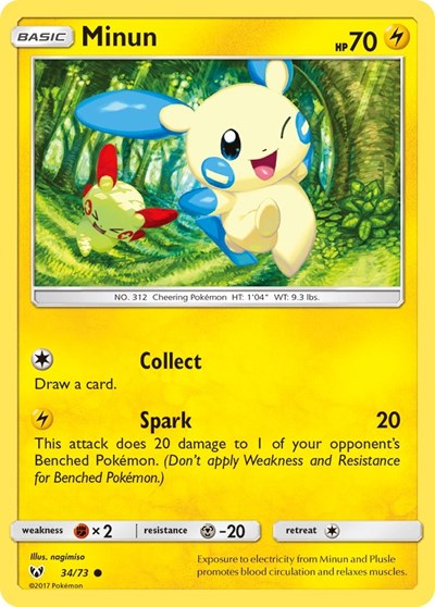 Minun #34 Shining Legends