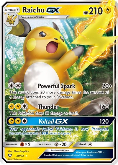 Raichu GX #29 Shining Legends