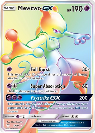 Mewtwo GX #76 Shining Legends