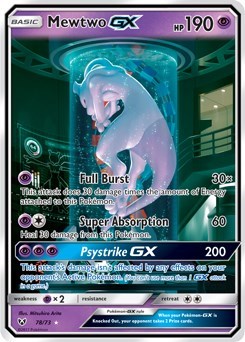 Mewtwo GX #78 Shining Legends