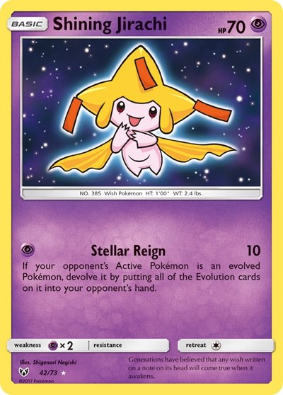 Shining Jirachi #42 Shining Legends