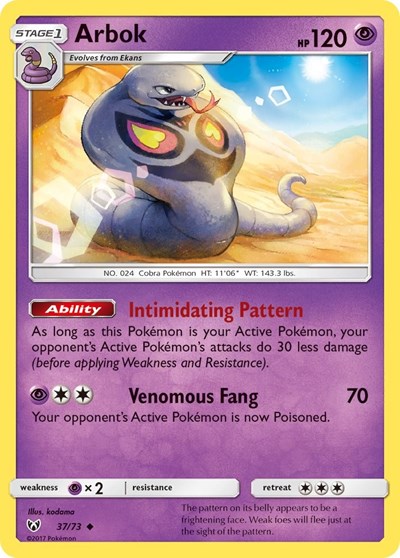 Arbok #37 Shining Legends