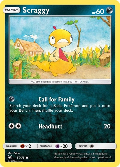 Scraggy #50 Shining Legends