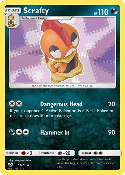 Scrafty #51 Shining Legends