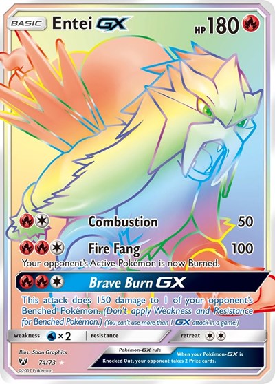 Entei GX #74 Shining Legends