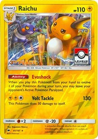 Raichu (League Challenge) [3rd Place] #41 League & Championship Cards