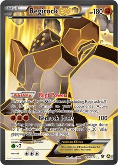 Regirock EX #43A Alternate Art Promos