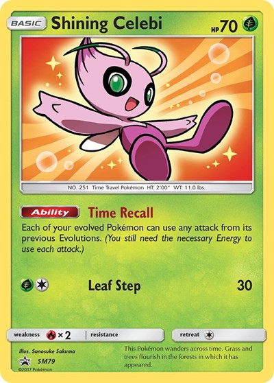 Shining Celebi #SM79 SM Promos