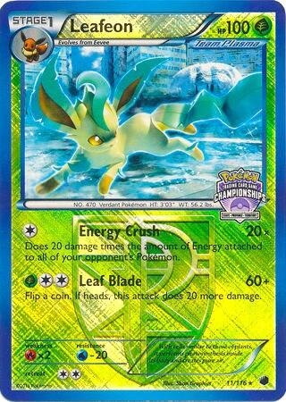 Leafeon #11 League & Championship Cards