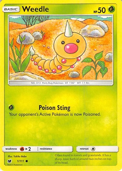 Weedle #1 SM - Crimson Invasion
