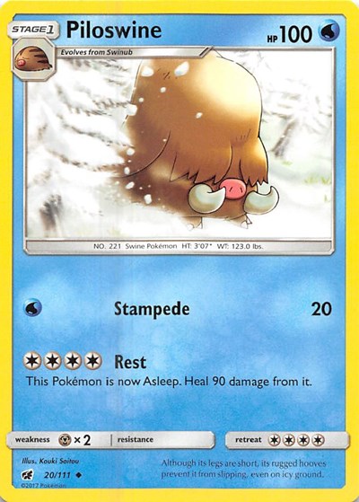 Piloswine #20 SM - Crimson Invasion