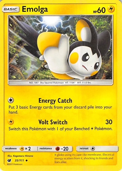 Emolga #35 SM - Crimson Invasion