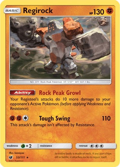 Regirock #53 SM - Crimson Invasion