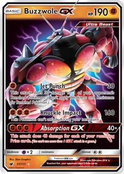 Buzzwole GX #57 SM - Crimson Invasion
