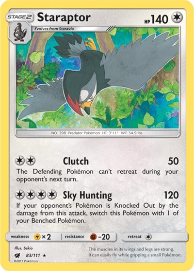 Staraptor #83 SM - Crimson Invasion