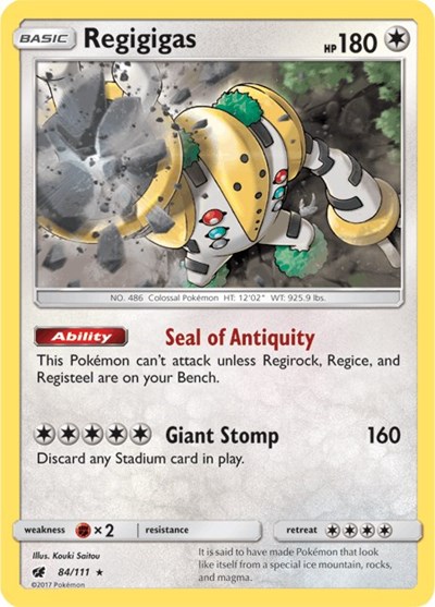 Regigigas #84 SM - Crimson Invasion