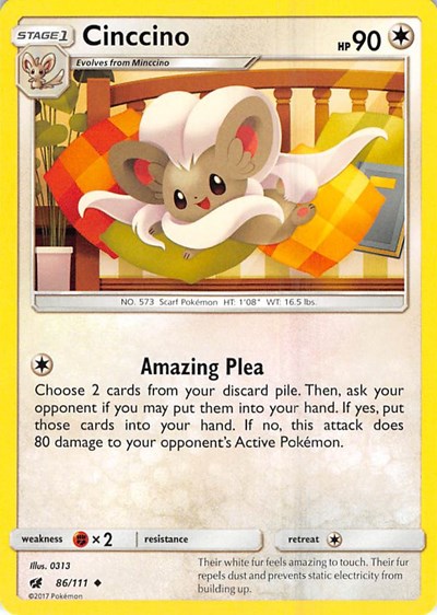 Cinccino #86 SM - Crimson Invasion