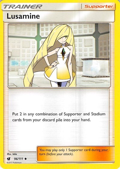 Lusamine #96 SM - Crimson Invasion