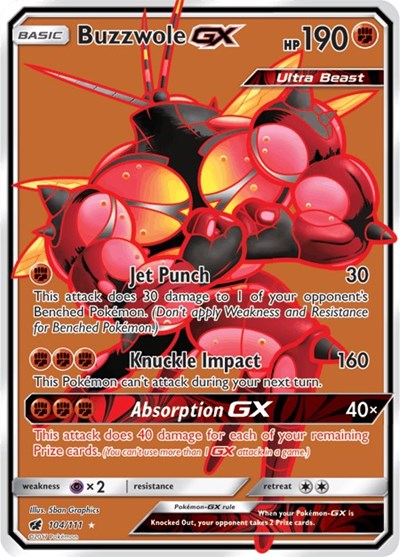 Buzzwole GX #104 SM - Crimson Invasion