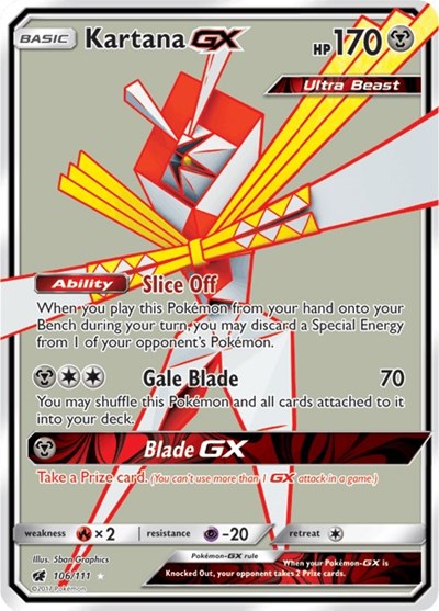Kartana GX #106 SM - Crimson Invasion