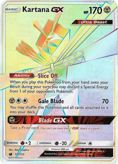 Kartana GX #117 SM - Crimson Invasion