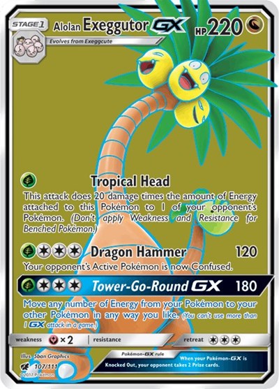 Alolan Exeggutor GX #107 SM - Crimson Invasion