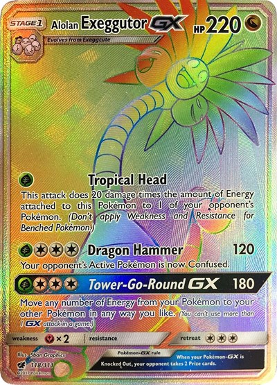 Alolan Exeggutor GX #118 SM - Crimson Invasion