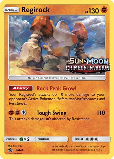 Regirock - SM74 SM Promos #SM74