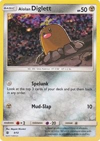 Alolan Diglett #9 McDonald's Promos 2017