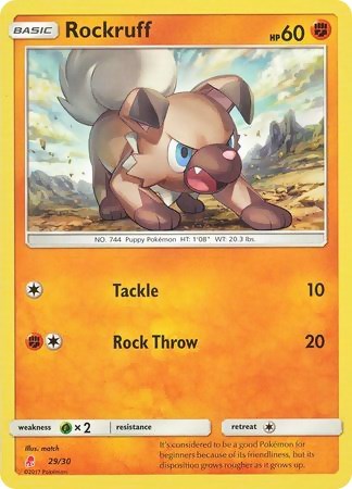 Rockruff #29 SM Trainer Kit: Lycanroc & Alolan Raichu