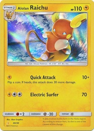 Alolan Raichu #30 SM Trainer Kit: Lycanroc & Alolan Raichu