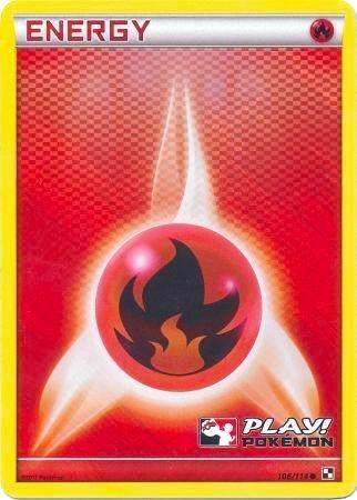 Fire Energy #106 League & Championship Cards