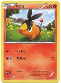 Tepig 15/114 #15 League & Championship Cards