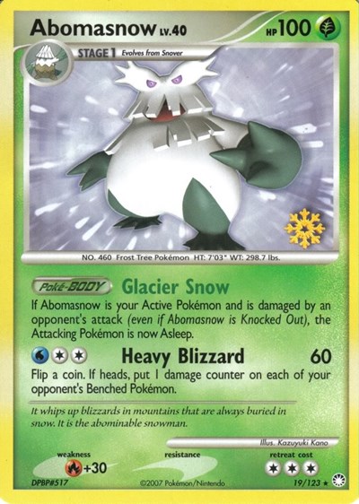 Abomasnow #19 Countdown Calendar Promos