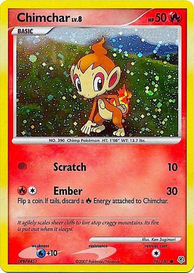 Chimchar #76 Miscellaneous Cards & Products