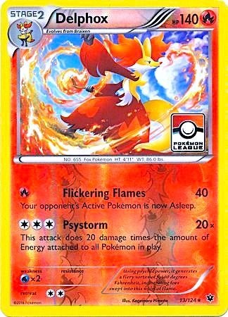 Delphox #13 League & Championship Cards