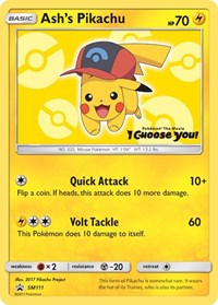 Ash's Pikachu #SM111 SM Promos